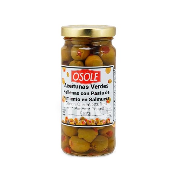 Osole Aceitunas Verdes Rellenas Pasta De Pimiento 240g