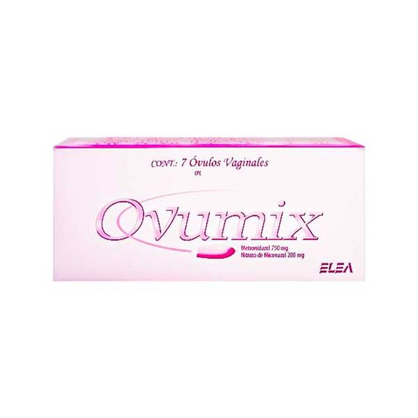 Ovumix Metronidazol+Miconazol x 750mg/200mg x 7 Óvulos - Elea