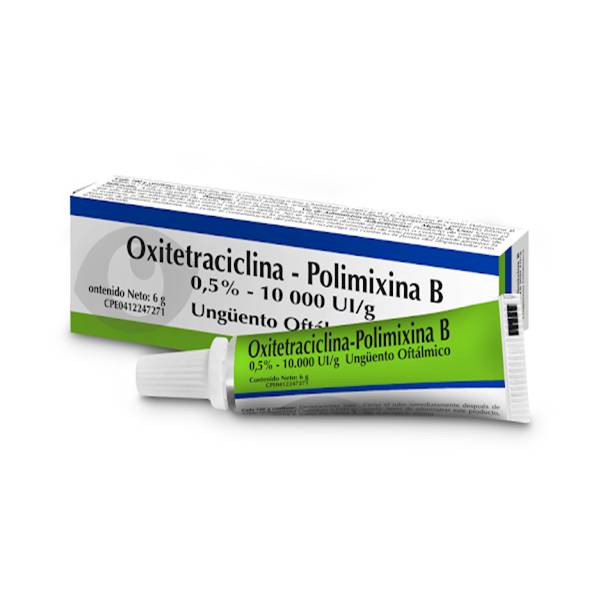 Oxitetraciclina + Polimixina B Ungüento Oftálmico 6g - Zukati