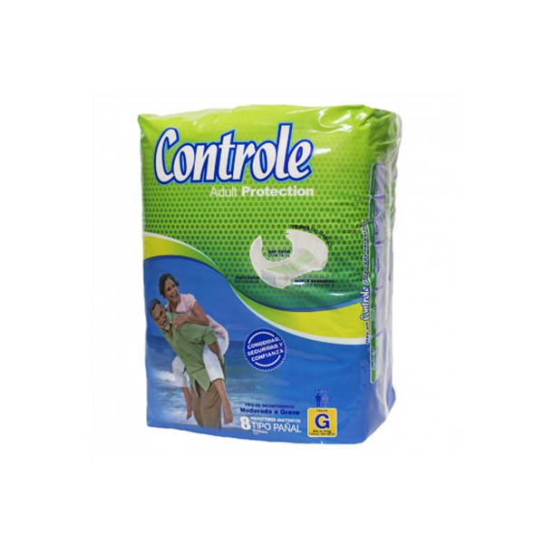Pañal Para Adulto Talla G x 8 Unidades - Controle