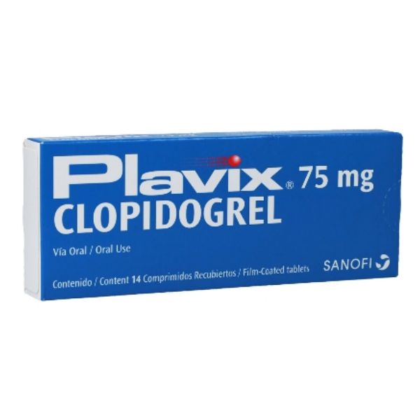Plavix Clopidogrel 75mg x 14 Comprimidos - Sanofi