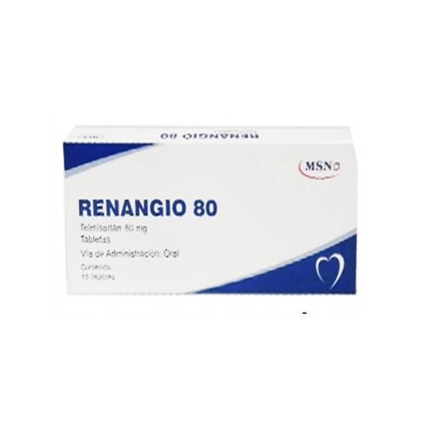 Renangio Telmisartán 80mg x 10 Tabletas - MSN