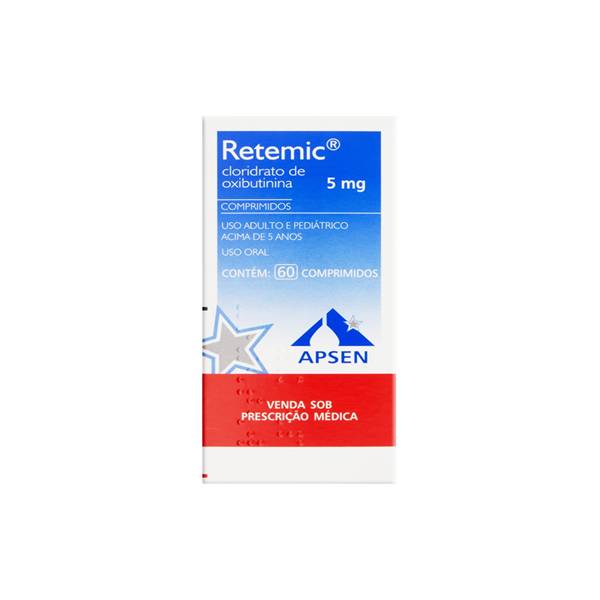 Retemic Oxibutinina 5mg x 30 Comprimidos - Aspen
