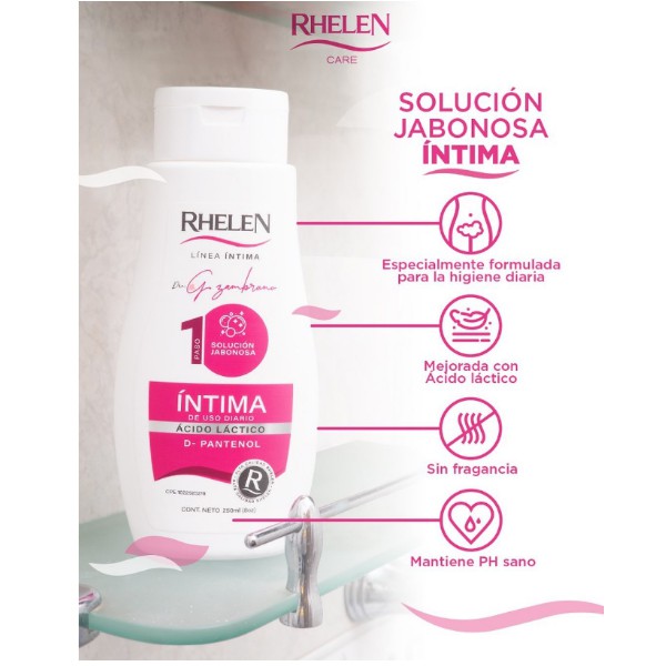 Rhelen Jabón Íntimo (Paso 1) 250ml - Imagen 2
