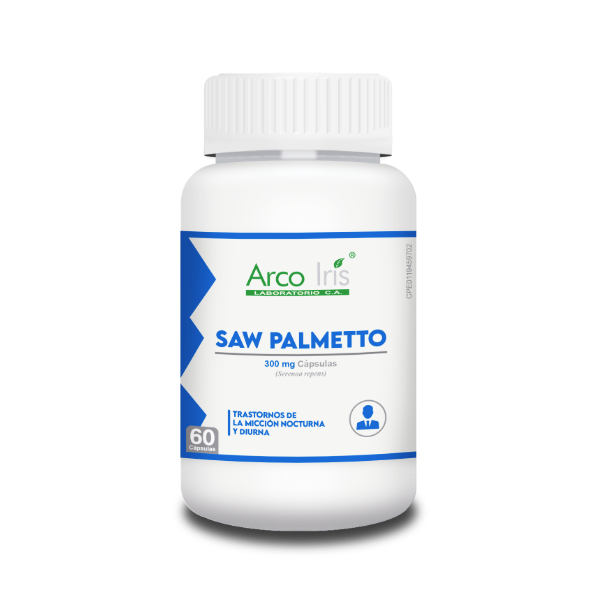 Saw Pametto Palmito Salvaje 300mg x 60 Cápsulas - Arco Iris