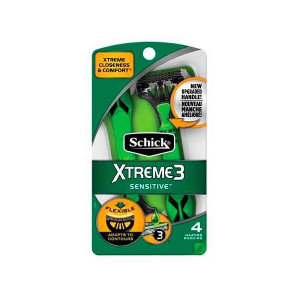 Schick xtreme Afeitadora Sensitive 3 Hojillas x 4 Unidades