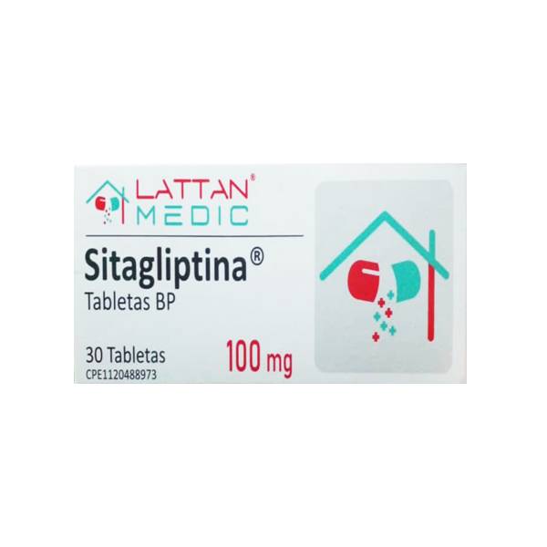 Sitagliptina 100mg x 30 Tabletas - Lattan Medic