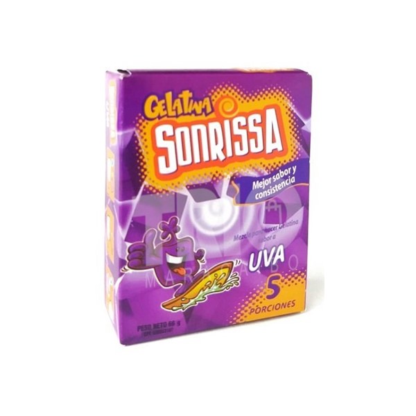 Sonrissa Gelatina Sabor Uva 66g