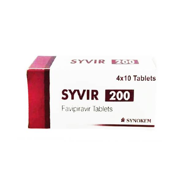 Syvir Favipiravir 200mg x 40 Tabletas - Synokem