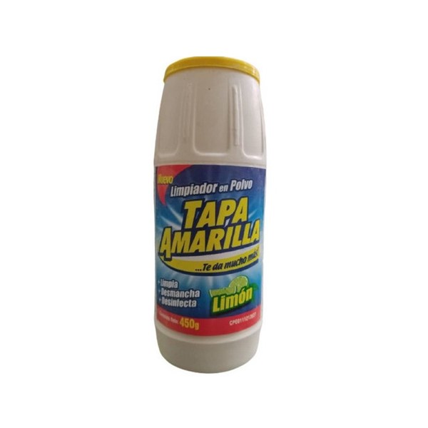 Tapa Amarilla Limpiador En Polvo Limón 450g