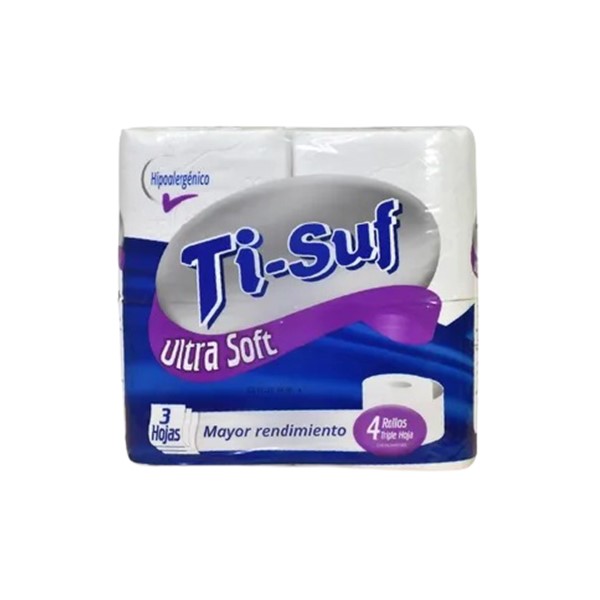 Ti-Suf Papel Higiénico Ultra Soft x 4 Unidades