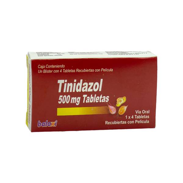 Tinidazol 500mg x 4 Tabletas - Balaxi