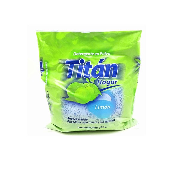 Titan Detergente En Polvo Limón 400g
