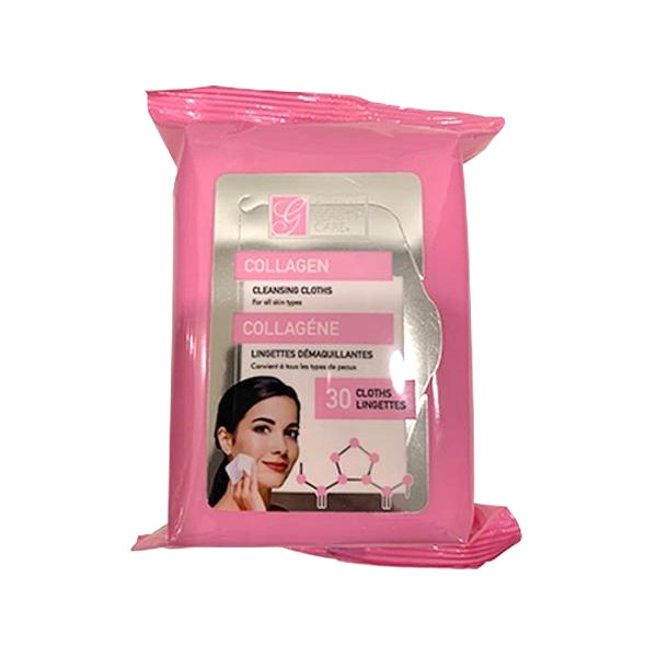 Toallas Desmaquillantes Colágeno x 30 Unidades Global Beauty