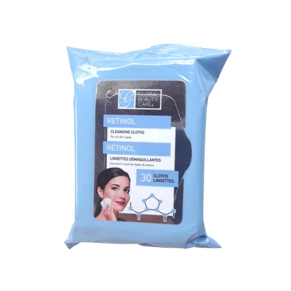 Toallas Desmaquillantes Retinol x 30 Unidades Global Beauty