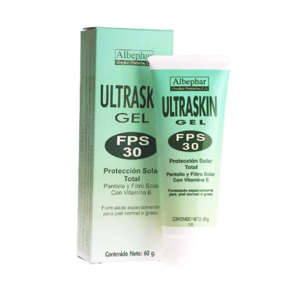 Ultraskin Protector Solar Gel FPS 30 x 60 g - Albephar