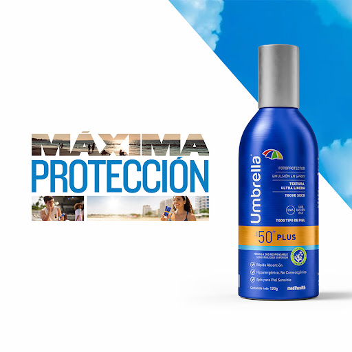 Umbrella Plus Spray SPF 50 x 120g - Medihealth - Imagen 3