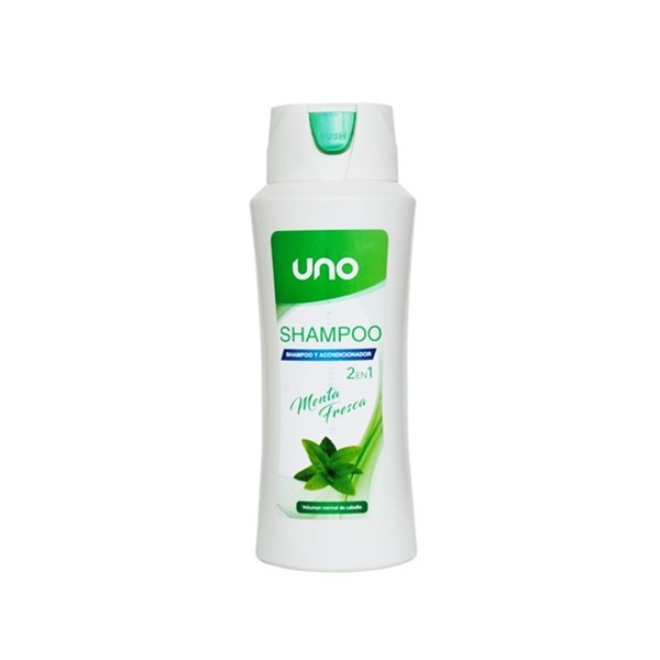 Uno Champú 2 En 1 Cabello con Volumen Menta Fresca 750ml