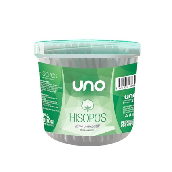 Uno Hisopos x 200 Unidades