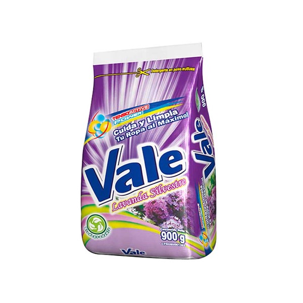 Vale Detergente En Polvo Lavanda Silvestre 900g