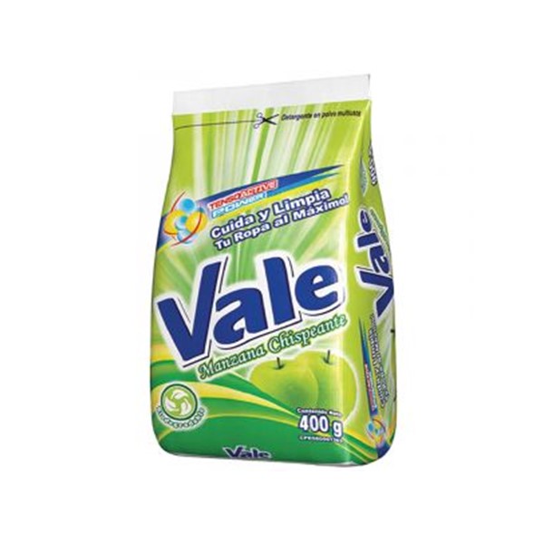 Vale Detergente En Polvo Manzana 400g