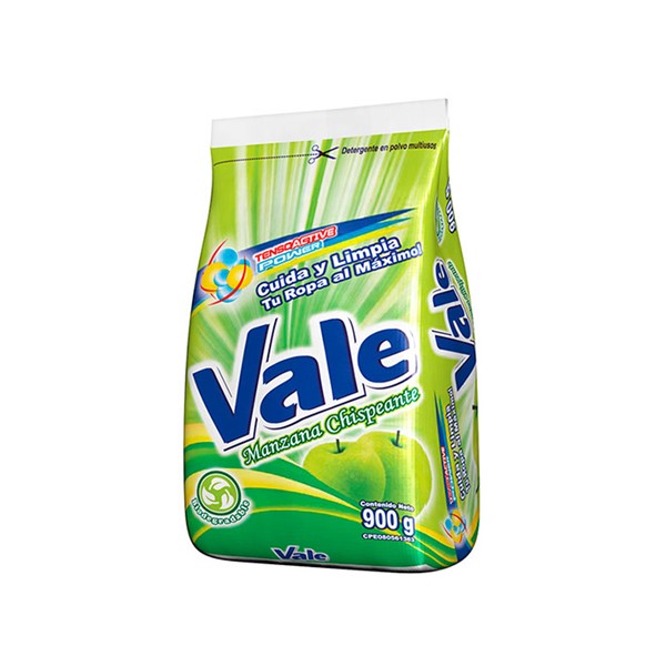 Vale Detergente En Polvo Manzana 900g