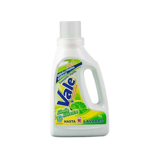 Vale Detergente Líquido Con Suavizante Limón Silvestre 1L