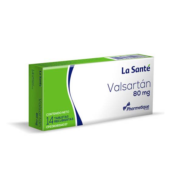Valsartán 80mg x 14 Tabletas - La Santé