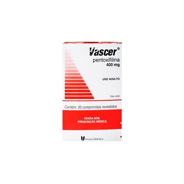 Vascer Pentoxifilina 400mg x 20 Comprimidos - Uniao Quimica