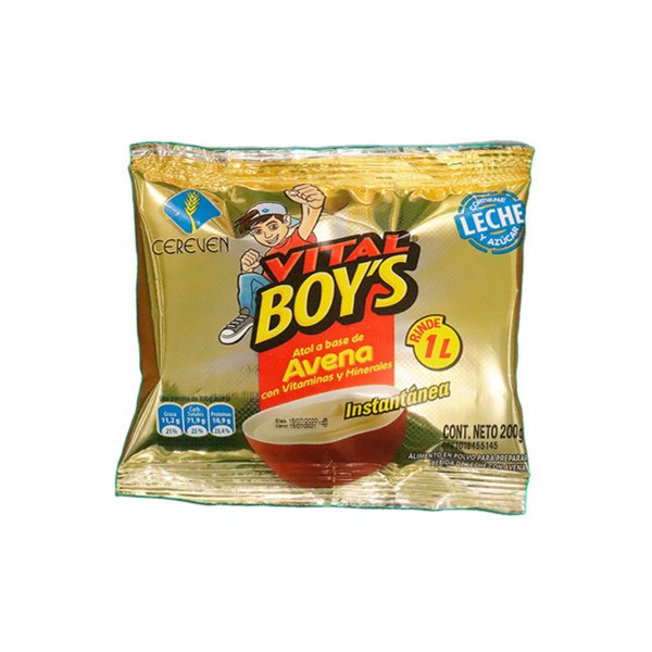 Vital Boy's Alimento En Polvo Instantáneo Avena 200g