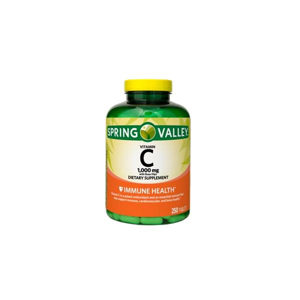 Vitamina C 1000mg x 250 Tabletas -Spring Valley
