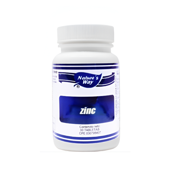 Zinc 500mg x 30 Tabletas - Nature's Way