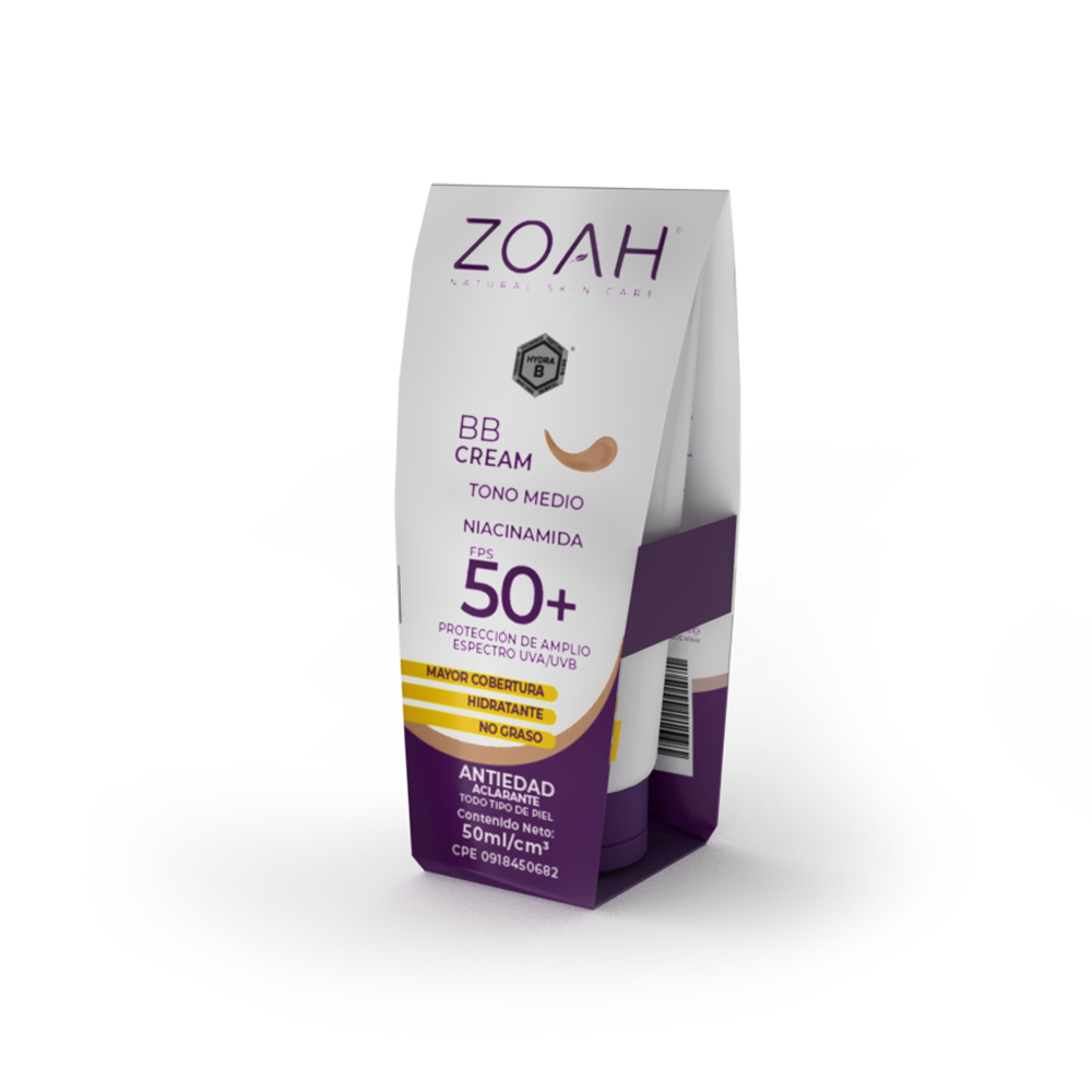 Zoah BB Cream 5 En 1 Tono Medio 50ml - Imagen 2