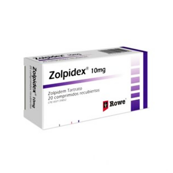 Zolpidex Zolpidem 10mg x 10 Comprimidos - Rowe