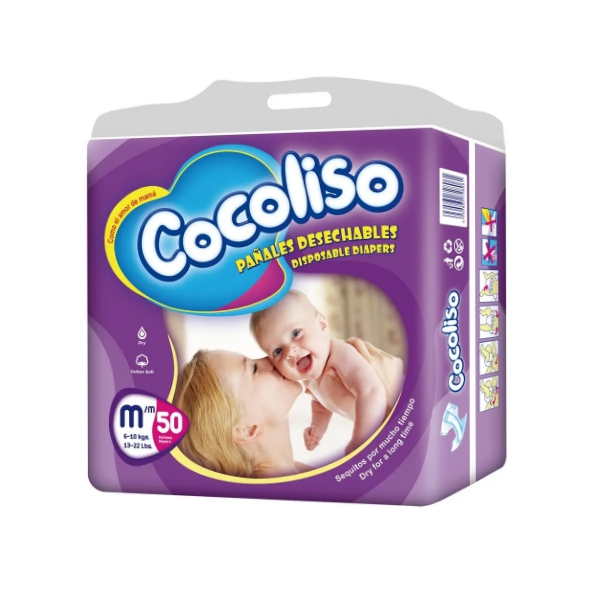 Cocoliso Pañal Talla M x 50 Unidades