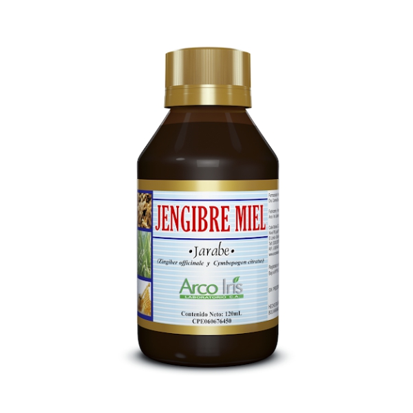Jengibre Miel Jarabe x 120ml - Arco Iris