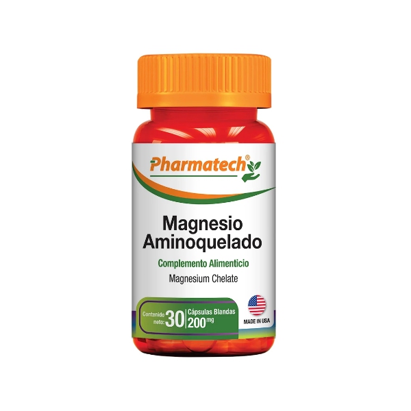 Magnesio Aminoquelado x 30 Tabletas Blandas Pharmatech