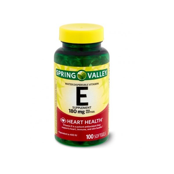 Vitamina E 180mg x 100 Tabletas - Spring Valley