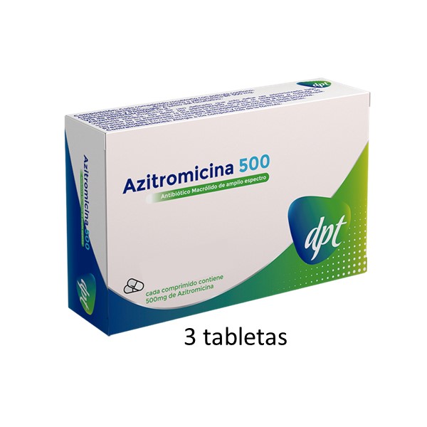 Azitromicina 500mg x 3 Tabletas - DPT