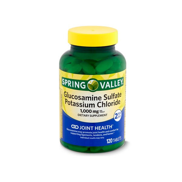 Glucosamina+Potasio 1000mg x 120 Tabletas - Spring Valley