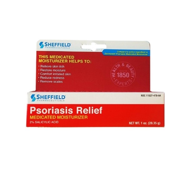 Psoriasis Relief Ácido Salicílico 2% Crema 28.35g - Sheffield