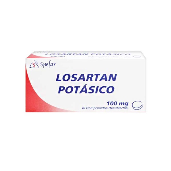 Losartán Potásico 100mg x 20 Comprimidos - Spefar