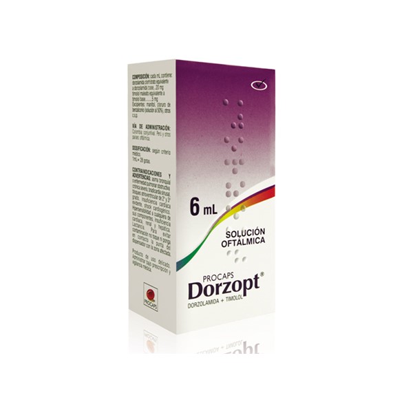Dorzopt Dorzolamida+Timolol Solución Oftálmica x 6ml - Procaps
