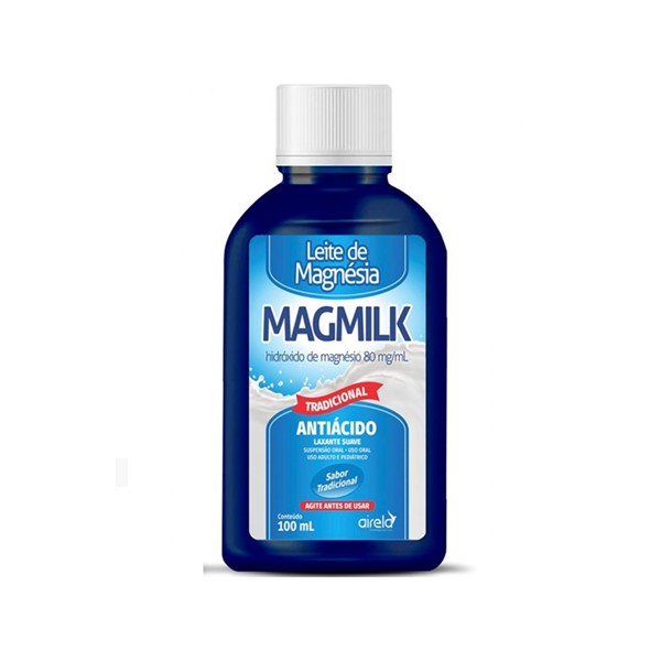 Magmilk Hidróxido De Magnesio+Hipoclorito De Calcio 80mg/ml x 100ml - Airela
