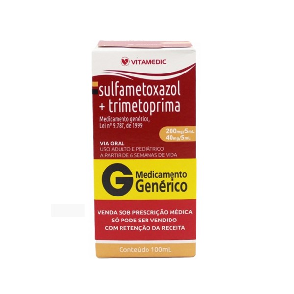 Trimetoprim+Sulfametoxazol Jarabe 200mg/40mg x 100ml - Vitamedic