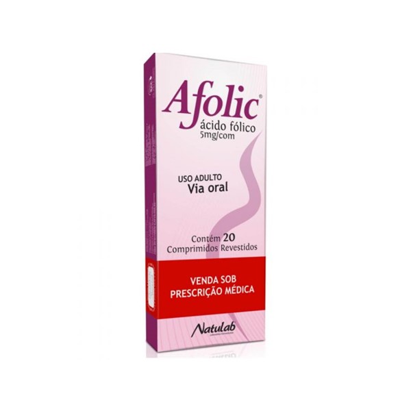 Afolic Ácido Fólico 5mg x 20 Comprimidos - Natulab
