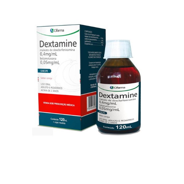Dextamine Dexclorfeniramina Jarabe 0.4/0.05ml x 120ml - Cifarma