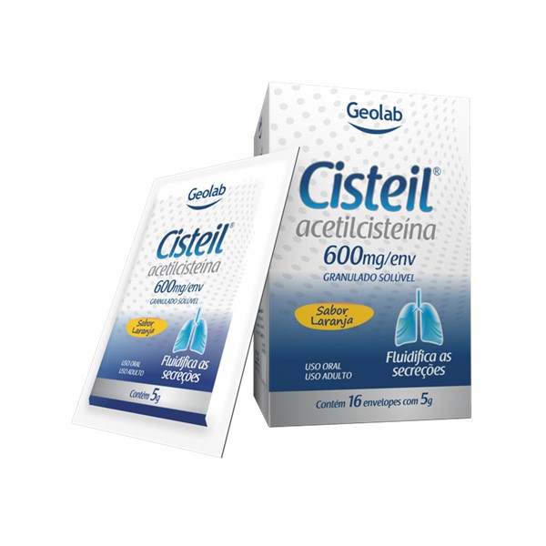 Cisteil Acetilcisteina Sobre 600mg x 5g - Geolab