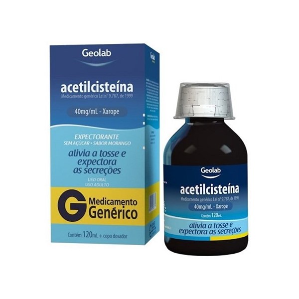 Acetilcisteína Suspensión 40mg/ml x 120ml - Geolab