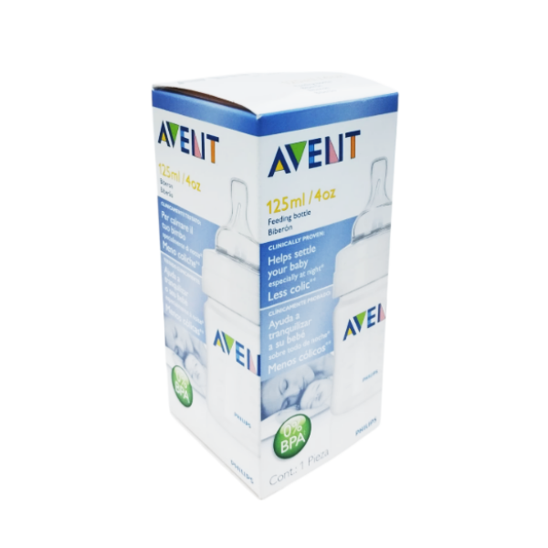 Avent Tetero Transparente 125ml 4Oz 0%